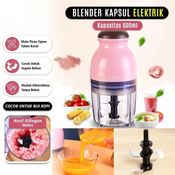 Blender Kapsul Serbaguna Chopper Blender Penggiling Bumbu Sayur Daging Blender Mini