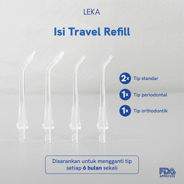 Leka - Oc556 Aqua Flosser Tip - Refill Travel #Gratisongkir
