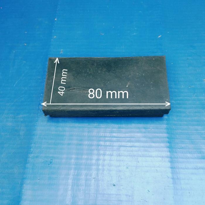 Karet kaki/tutup besi holo 8X4 cm