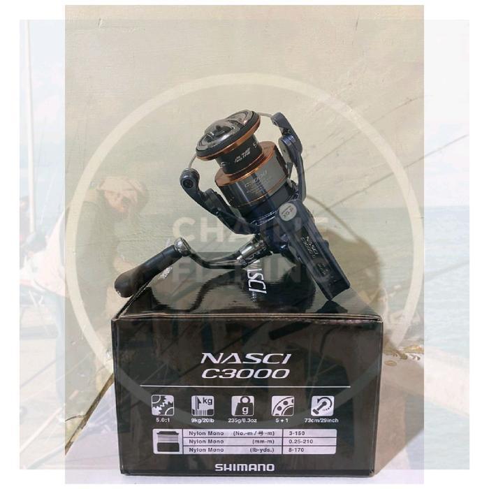 REEL SHIMANO NASCI 2025 500 S/D 3000 REEL SPINING SHIMANO