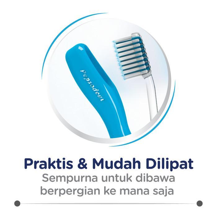 58x7- Pepsodent Travel Kit Pasta Gigi Dan Sikat Gigi 1 Pcs