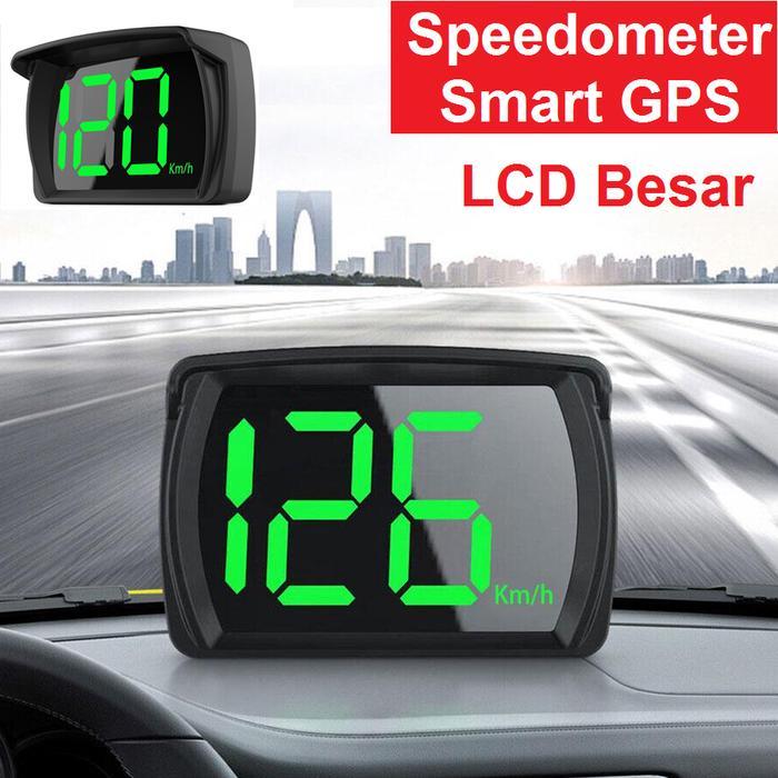 Speedometer Mobil Digital Speedometer GPS Digital KM/H dengan Tampilan Huruf Besar LED untuk Mobil