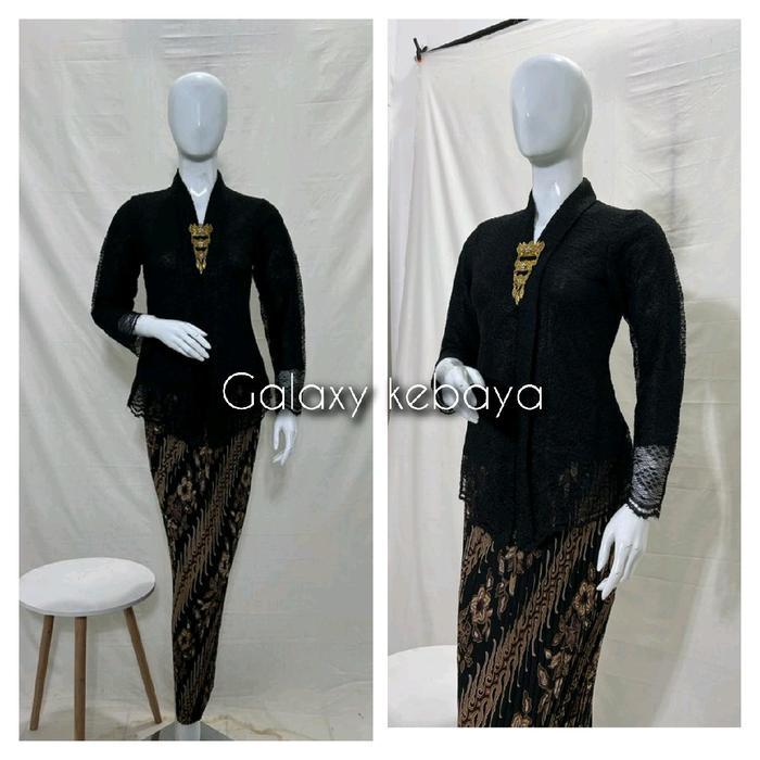 eyys- Kebaya Kartini Pendek/ Kebaya Brokat /Kebaya Slimfit/Kebaya Wisuda Baju Dress