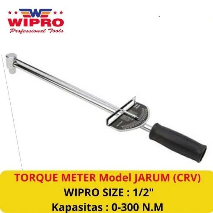 Torque Meter Jarum Wipro 1/2 Inch - Kunci Momen Torsi