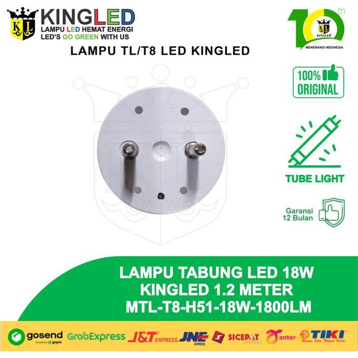 jobk- Kingled Lampu Tl T8 H51 18W / Led Tube Tl T8 H51 18 Watt