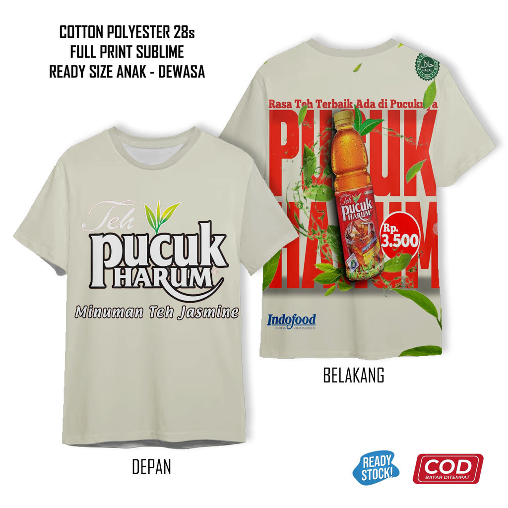 Kaos Kemasan Unik Wafer Monster Pucuk Full Printing Keren | Baju  Anak dan Dewasa Unisex - Saga Band