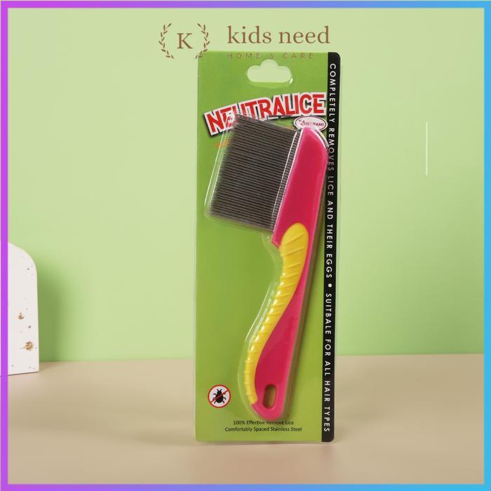 Pawsitive Petshop - Grosir (12Pcs) Terminator Sisir Serit Besi /Sisir Kutu Pets Gagang Panjang