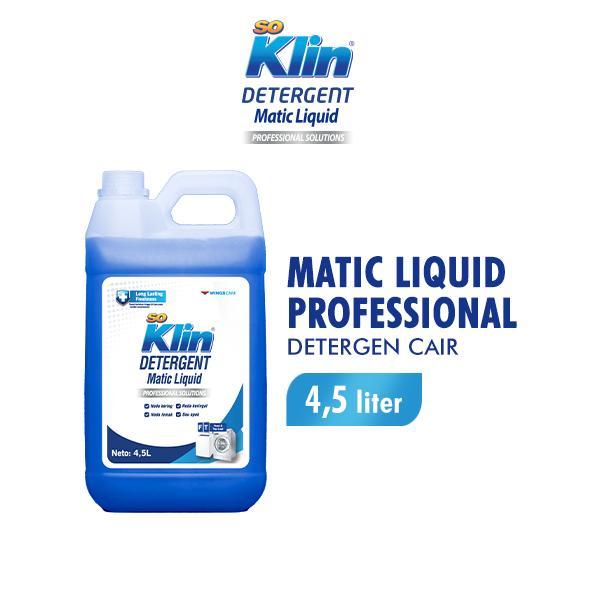 d95o- Soklin Matic Deterjen Cair Professional 4,5 Liter