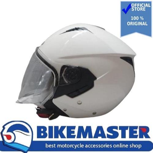 Helm Zeus ZS-205 White Half Face New!!