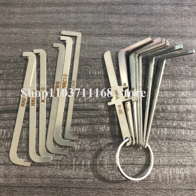 Locksmith Lockpick Set of Lock Picks High Quality Practical Locksmith Tool Kit Replacement Turning