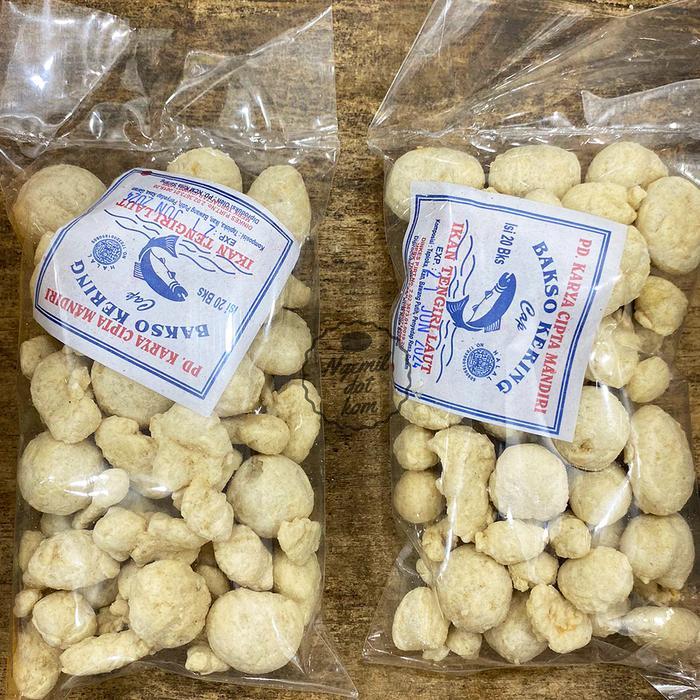 BAKSO KERING IKAN / KERUPUK BASRENG / BASRENG BULAT ASIN ORIGINAL