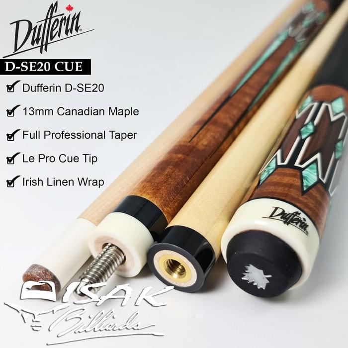 Dufferin D-SE20 Pool Cue - Canada Maple Billiard Stick Stik Duferin