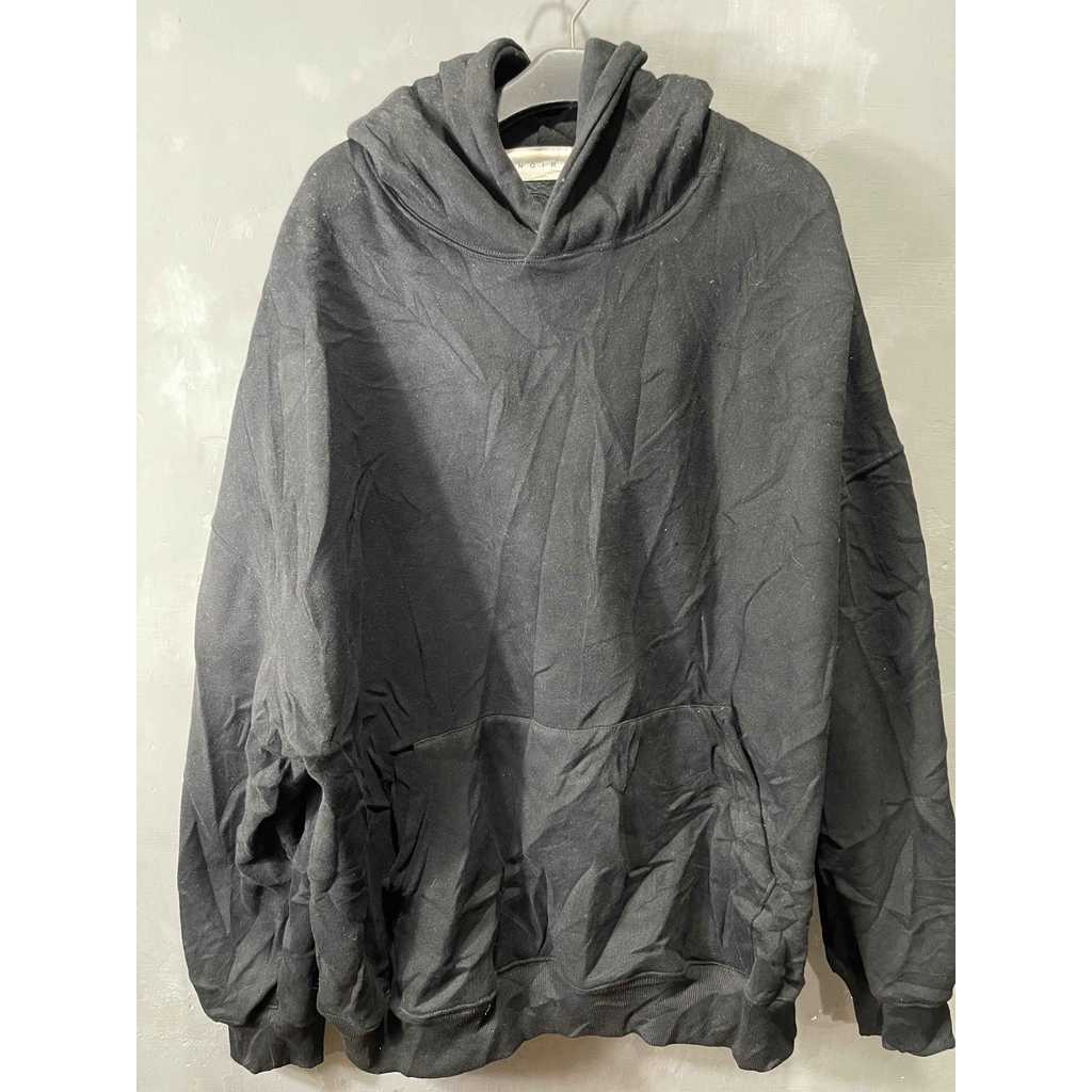 HOODIE HITAM POLOS SANGAT TEBAL SECOND