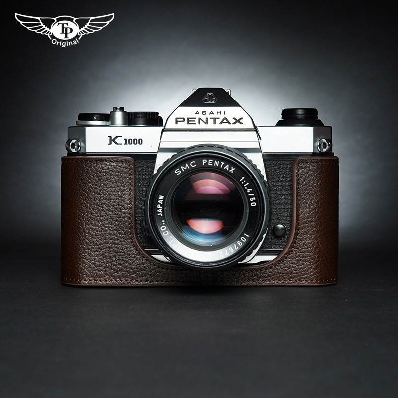 handwork Photo Camera Genuine leather cowhide handle Bag Body BOX Case For Pentax K1000 Protective s