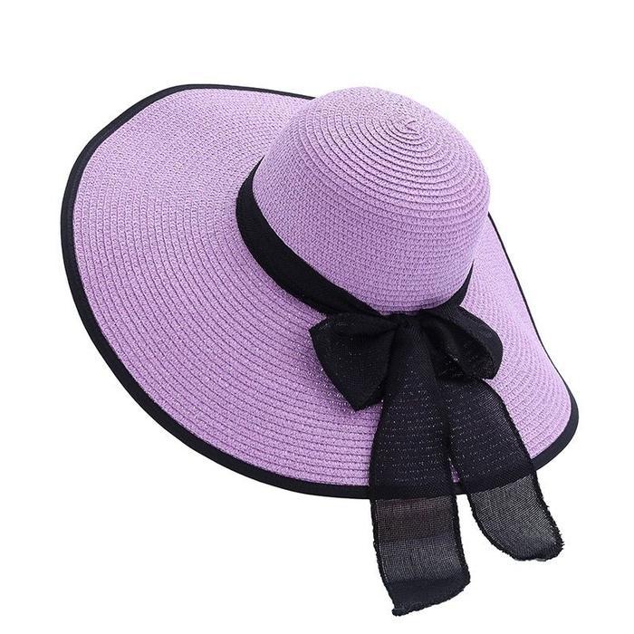 TOPI PANTAI WANITA LEBAR / TOPI PANTAI DEWASA SUMMER HAT