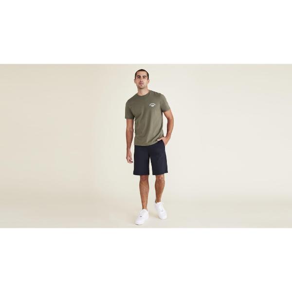 DOCKERS Ultimate Shorts Celana Pendek Pria Bahan Katun Stretch Anti Kusut Warna Hitam Ukuran 33 A427