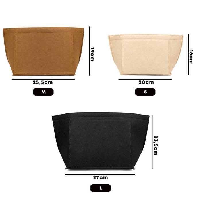 OPIOBAGS Bag Organizer Large Tas Dalaman Tas Makeup Wanita Organizer Bag Inner U-Bag Dual in Bag