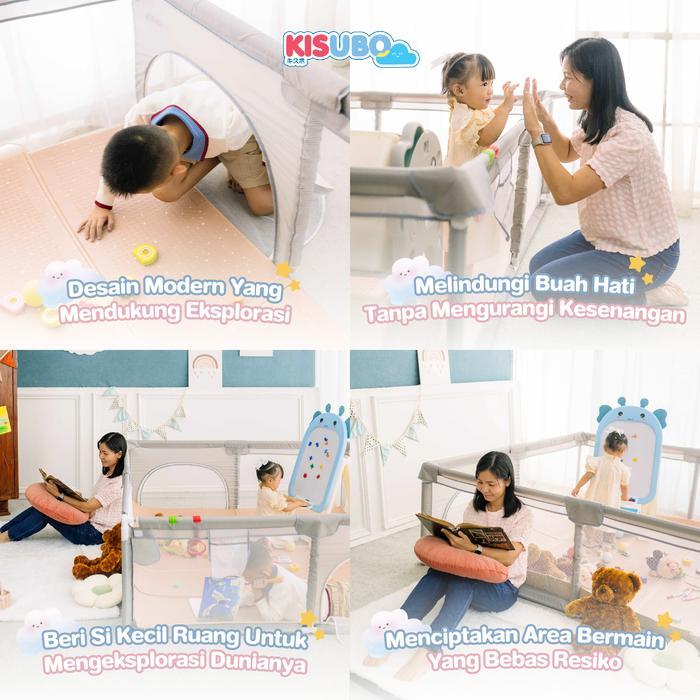 Premium Kisubo Playpen Pagar Pengaman Bayi Tempat Bermain Anak Pagar Mainan Anak Pagar Bayi Kolam