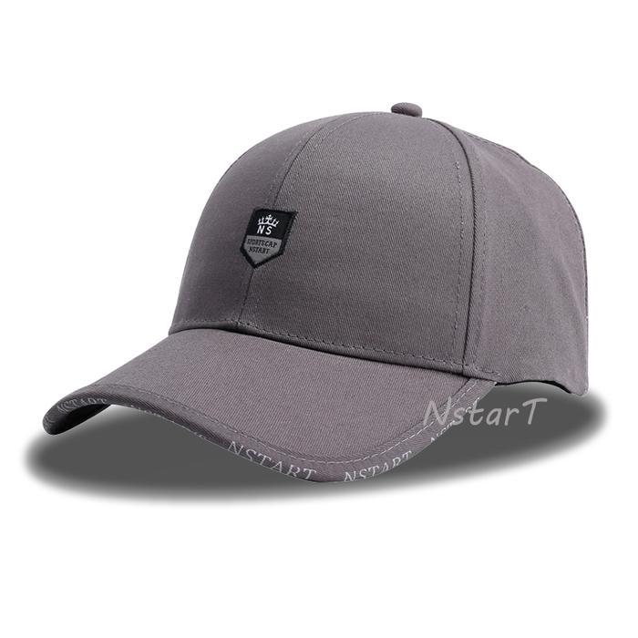 Nstart Topi Baseball NSTART Hitam Bahan Cotton Polyester Strap Adjustable Size Universal untuk Lingk