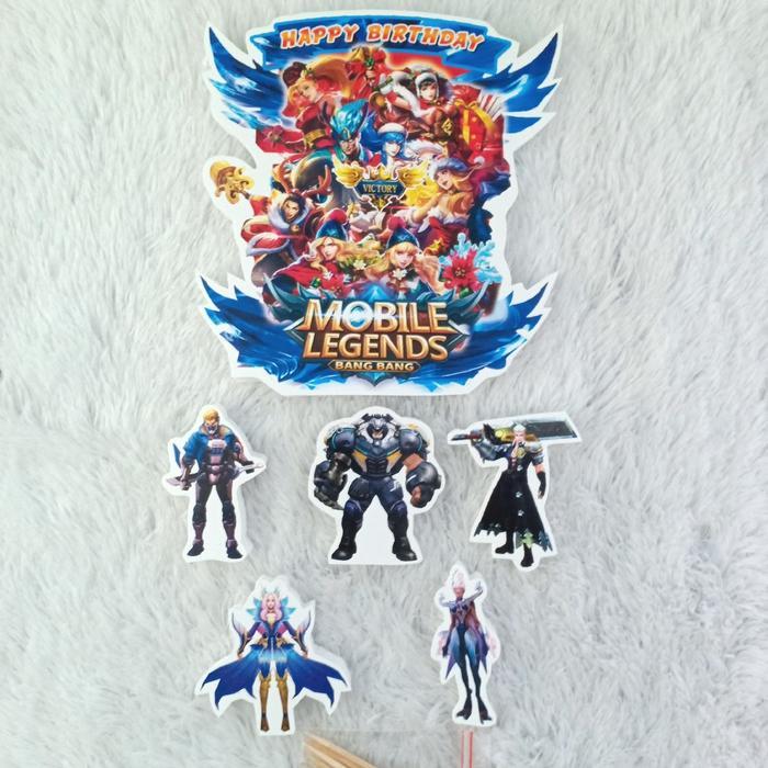 Cake topper MOBILE LEGEND STYROFOAM