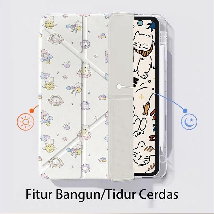 Cute Kitten Pattern Tablet Case for iPad gen 10 iPad Air 5 Air 4 iPad Gen 9 Case for iPad Pro 11 12
