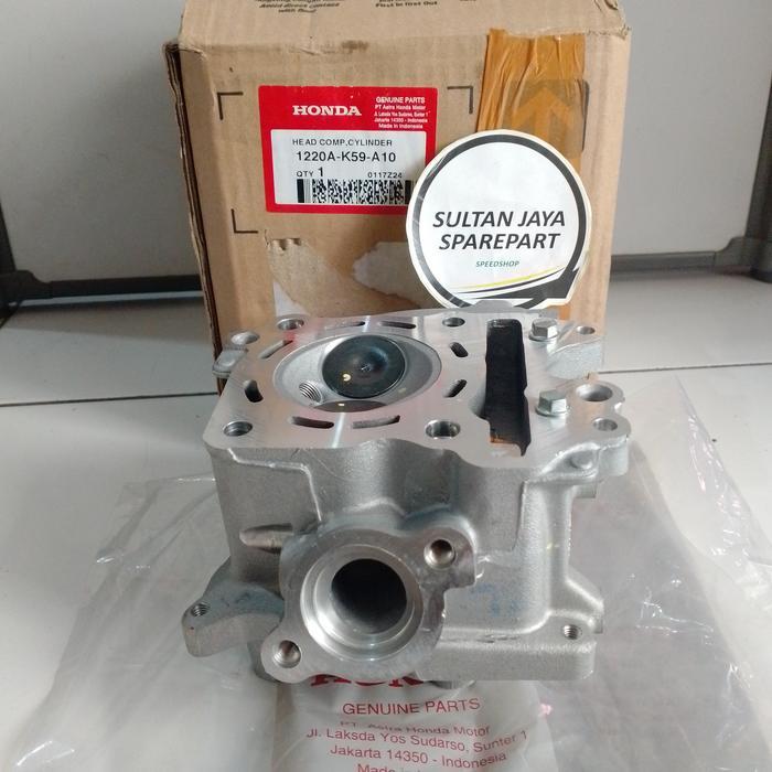 Blok Cylinder Head K59 Honda Vario Pcx Ori Ahm 1220A-K59-A10