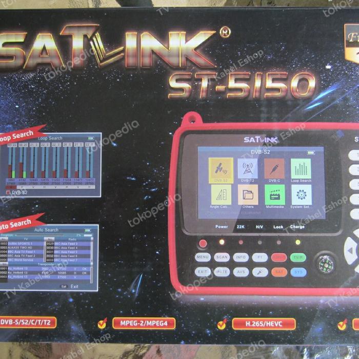 TERMURAH SATLINK ST5150 ST-5150 MINI COMBO METER, DVB-S/S2/T2/T/C, ORIGINAL