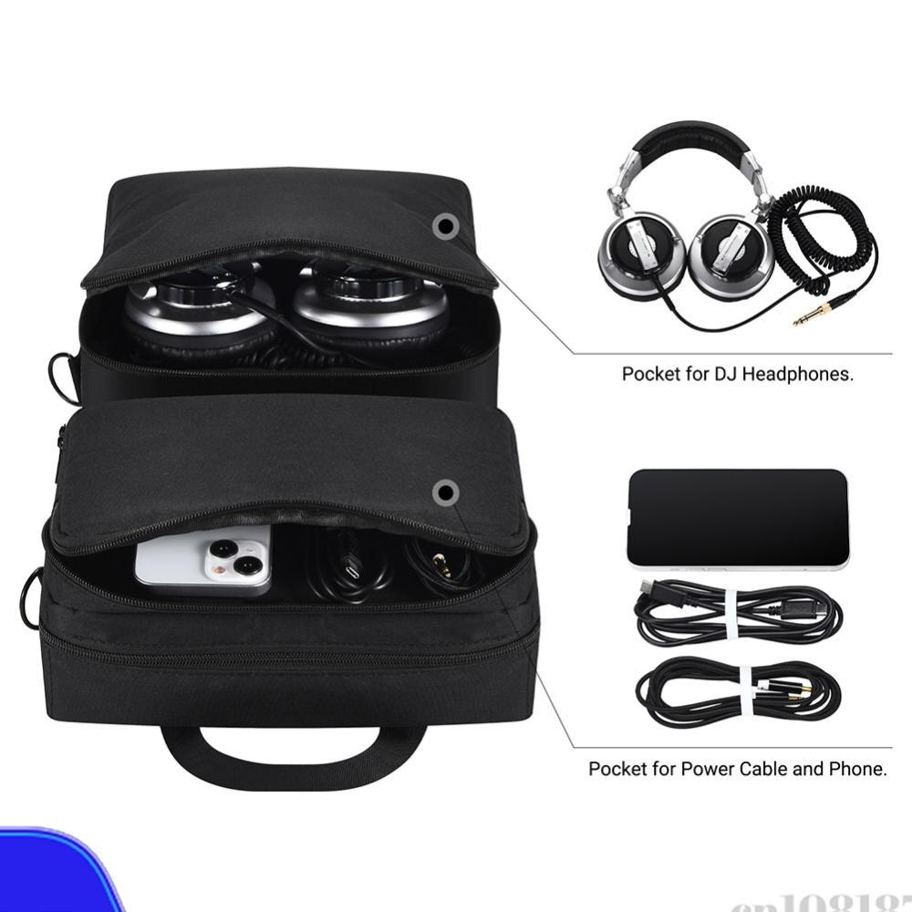 DJ Controller Case Protective Portable Storage Bag with Adjustable Shoulder Strap DJ Travel Carrying