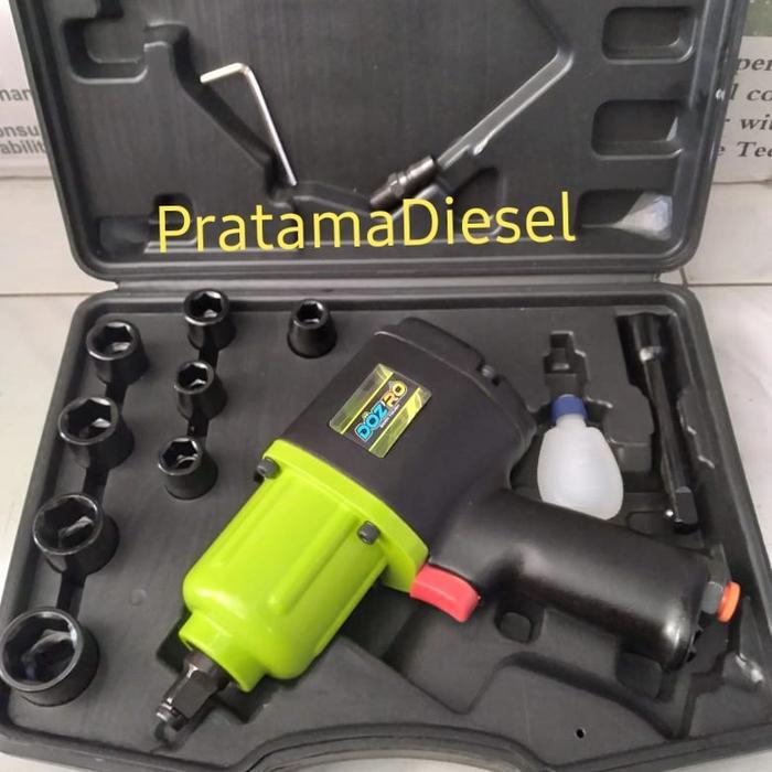 TERMURAH TERLARIS TERBARU IMPACT AIR WRENCH SET KIT DOZIRO ZW-850 1/2" ALAT BUKA PASANG BAUT HAPPY