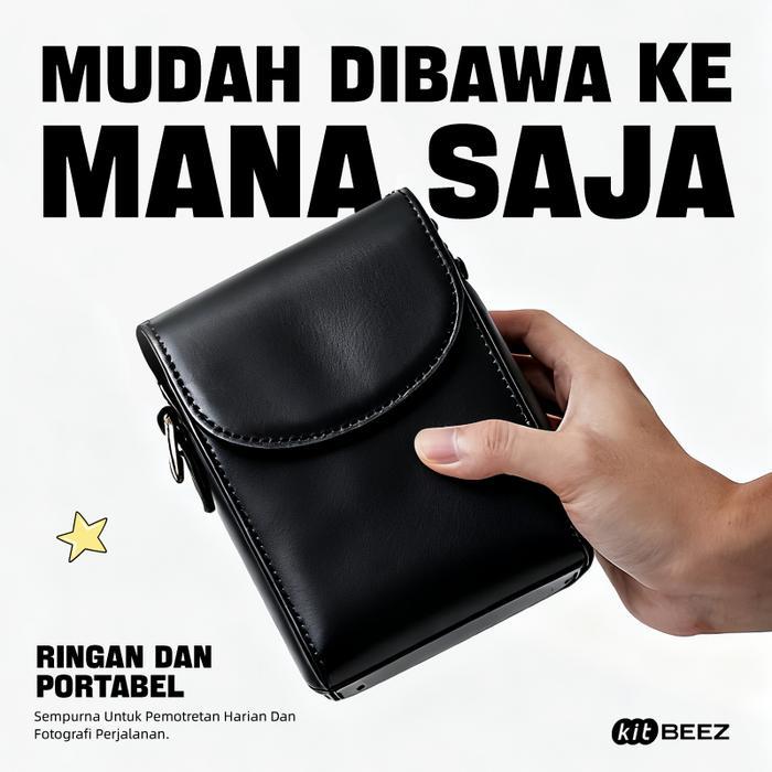 Tekno - KitbeezCamera Bag -Tas Kamera Kulit Pu Untuk Kitbeez Kf2/Kc2/Kf3