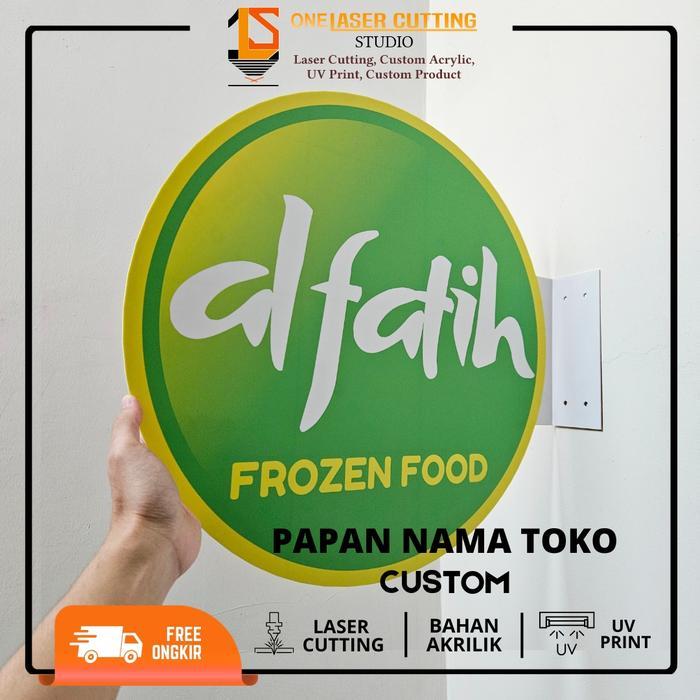 NEW Papan Nama Toko Sign Akrilik Custom Logo Toko