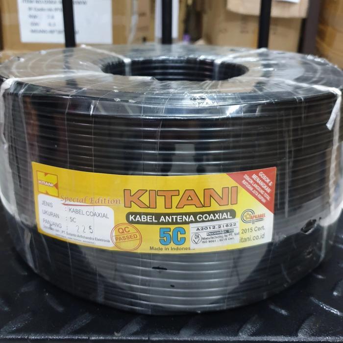 NEW Kabel TV Coaxial 5C RG6 Kitani (Meteran)
