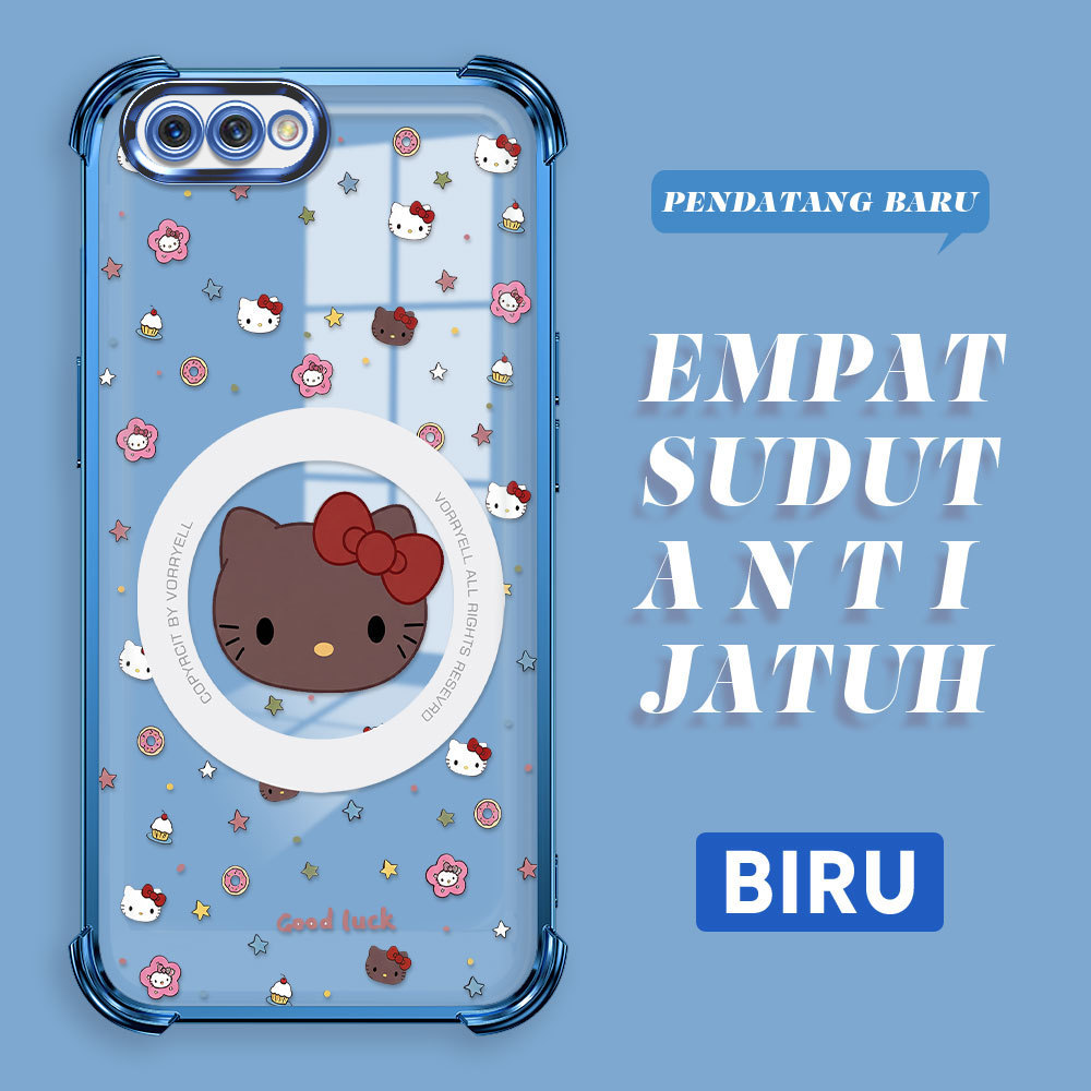 Casing HP Softcase Bening Transparan Anti Jatuh Pelindung Kartun Lucu Untuk OPPO A3S A12E Ready Mura