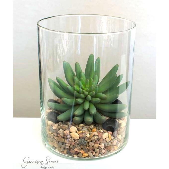 Ready Vas Kaca Pot Terarium / Pot Tanaman Air Hidroponik