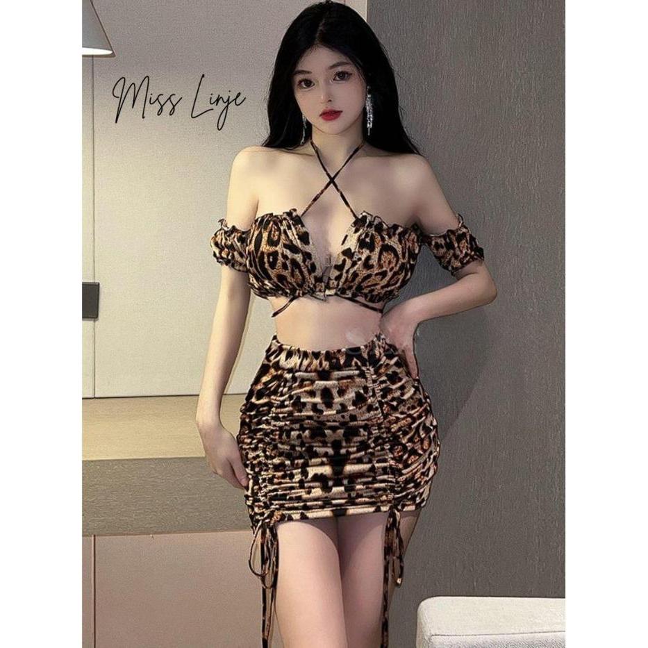TERLARIS MissLinje Baju Cosplay Lingerie Kostum Tarzan Jane Leopard READY