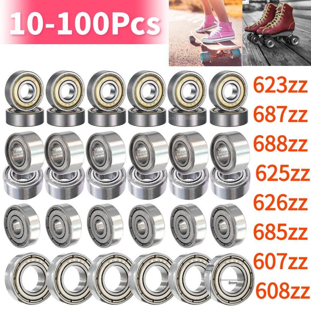 10Pcs/lot Ball Bearing 625zz 5x16x5mm Carbon Steel Bearings 626zz 623zz 607zz 688zz 685zz 687zz