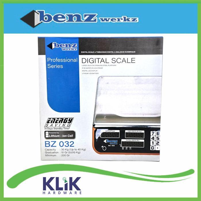 Benz Bz-032 Timbangan Duduk Digital Counting Scale 30 Kg Buah Sayur Laundry Sembako 40 Kg Bz032