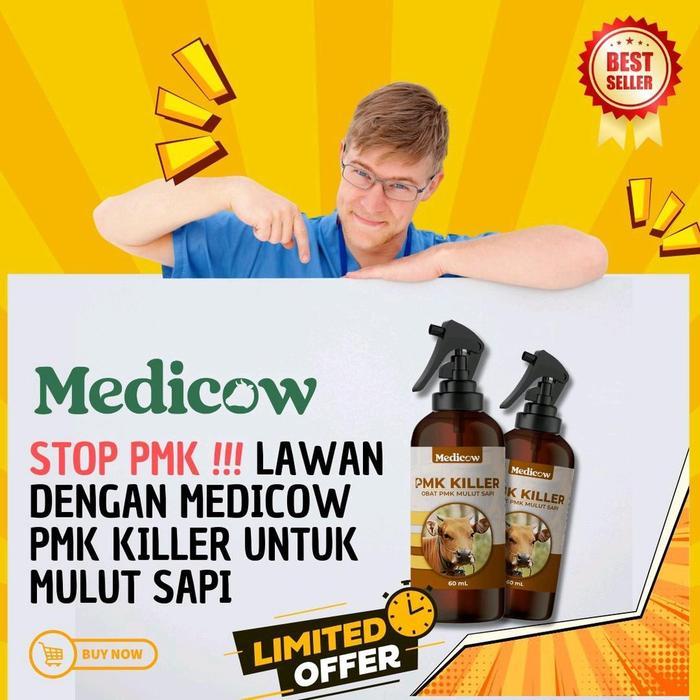 Medicow PMK KILLER obat ampuh atasi PMK pada sapi Obat sariawan sapi obat penyakit obat pmk sapi