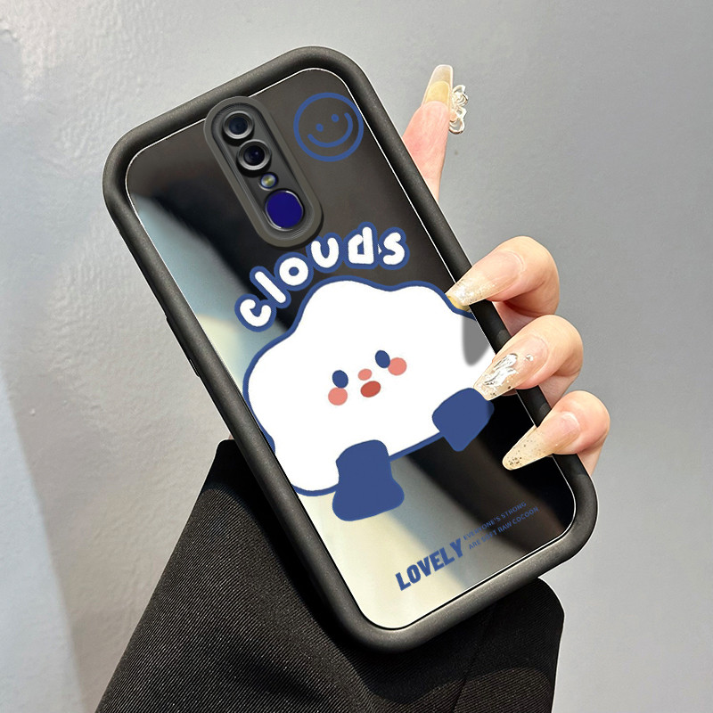 Casing Hp OPPO F11 F11 Pro A9 2019 A9x Case Cartoon cloud Kasing Anti Cepat Rusak silikon Cesing Mir