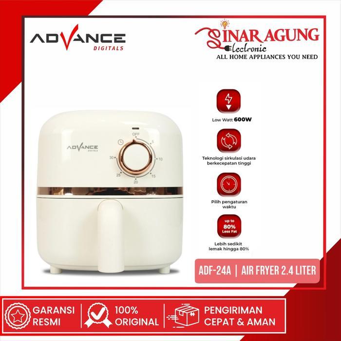 TERBARU ADVANCE ADF-24A / ADF24A ELECTRIC AIR FRYER 2.4 L - GARANSI RESMI