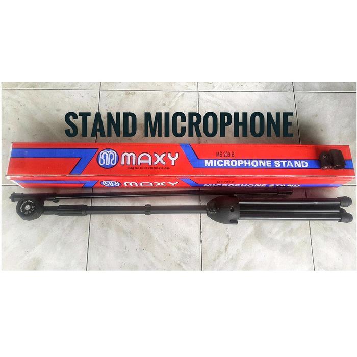Promo Stand Mic Panjang Maxy Plus Holder Mic Tidak Kabel Original
