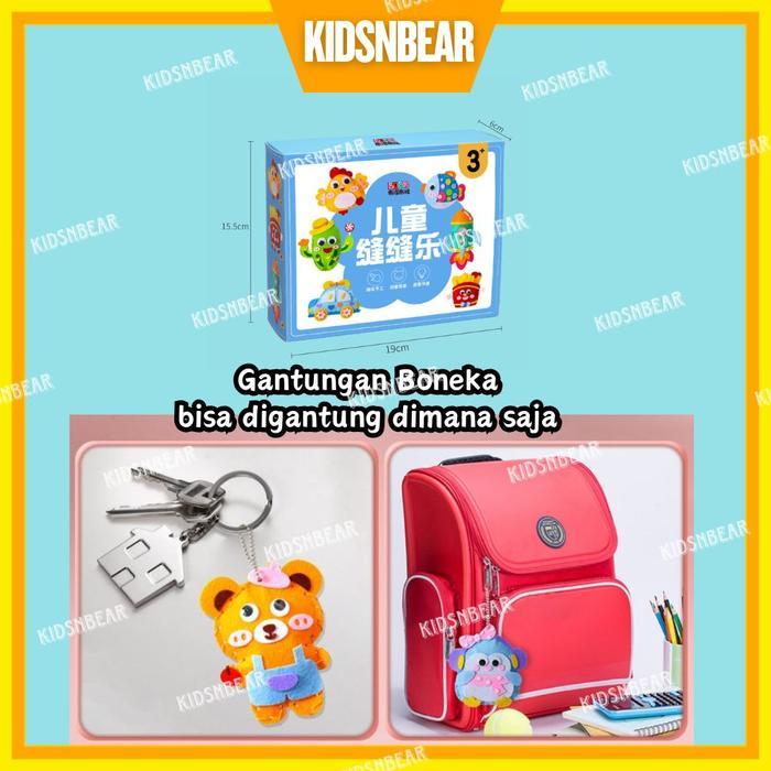 Diy Gantungan Kunci - Diy Keychain - Gantungan Tas Boneka - Diy Boneka Flanel Set - Kerajinan Boneka
