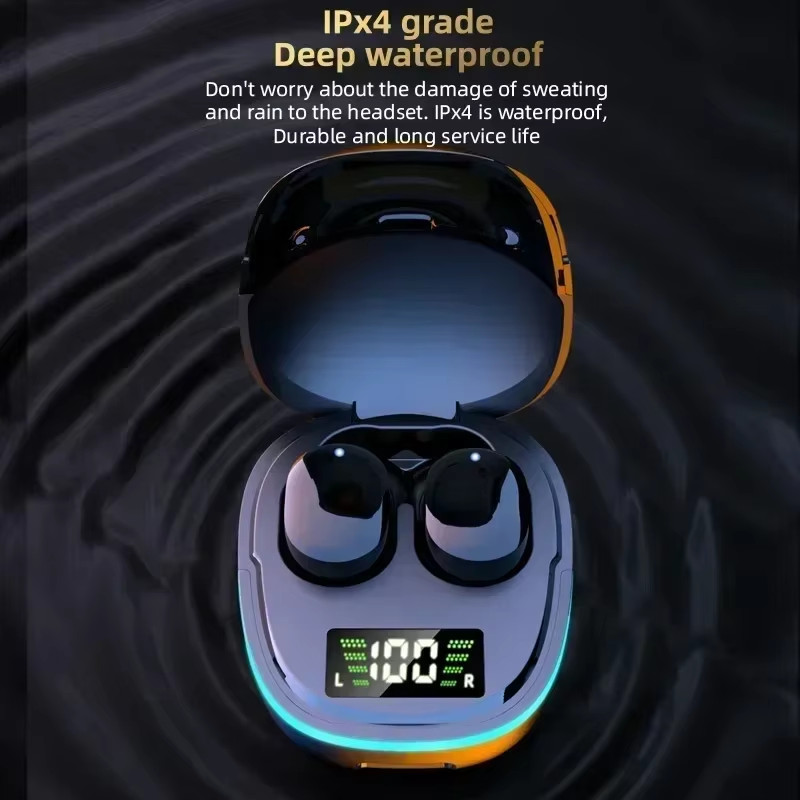 New G9S Wireless Headphones LED Digital Display Earbuds Bluetooth 5.3 Cancelling Sports with Mic