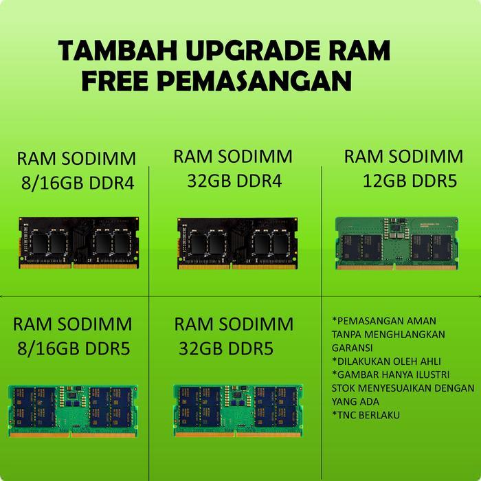 Premium Tambahan Memory Ram Untuk Upgrade Ddr5/Ddr4 Trade In Original