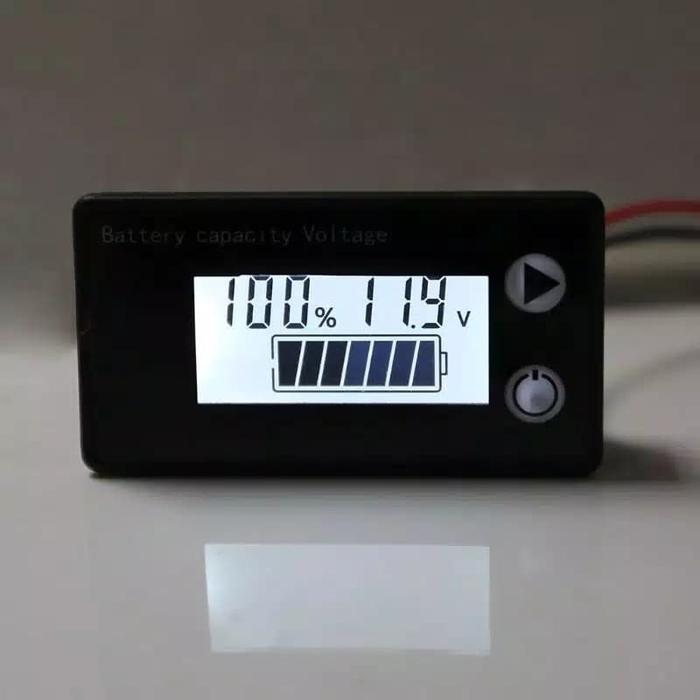 Ready Stok EM baterai battery capacity volt meter lithium lifepo4 lead aki 8-100V
