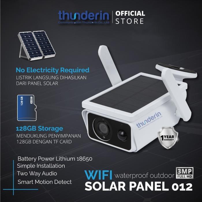 READY Kamera CCTV Wifi Outdoor Solar Panel IP Camera Wireless
