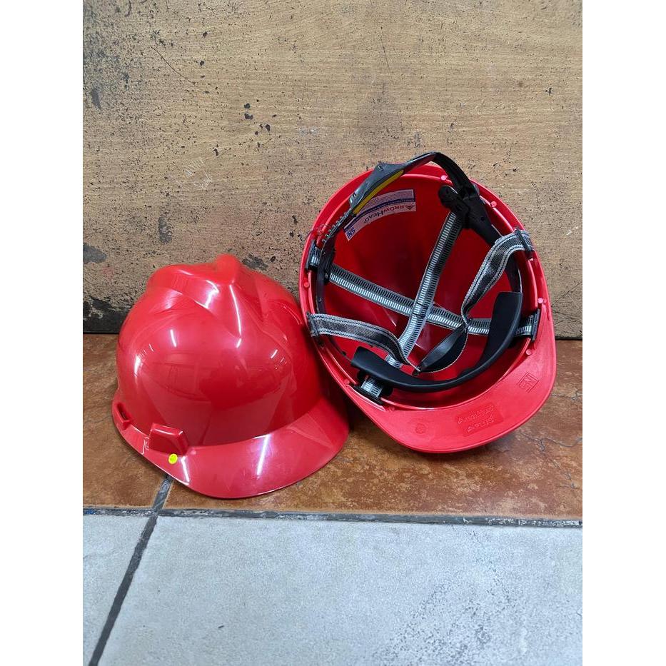helm proyek SNI inner biasa tali dagu/helm kerja /helm safety helmet biru