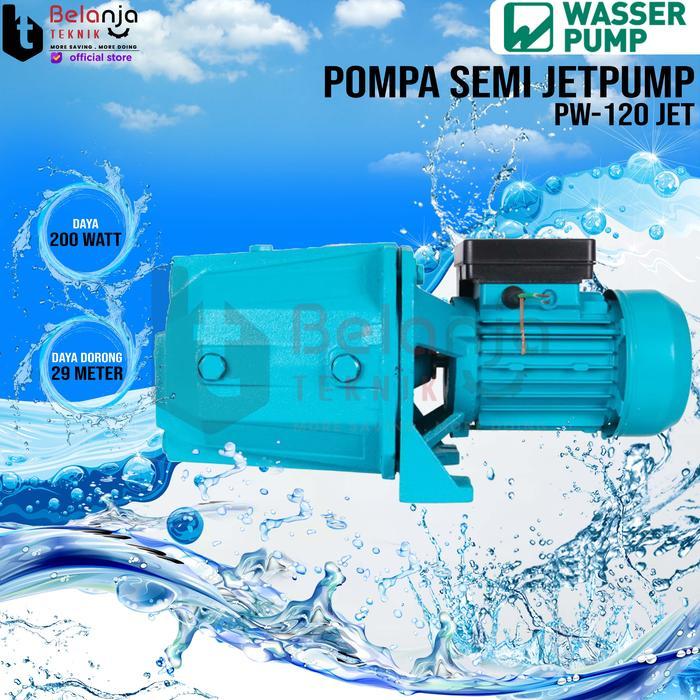 Ready New WASSER Pompa Air Semi Jetpump PW 120 JET Semi Jetpump 100 Watt PW120