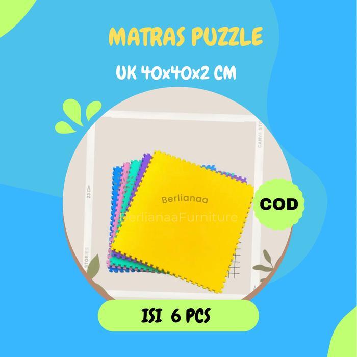 Matras Puzzle 40x40cm Tebal 2cm 6 Pcs