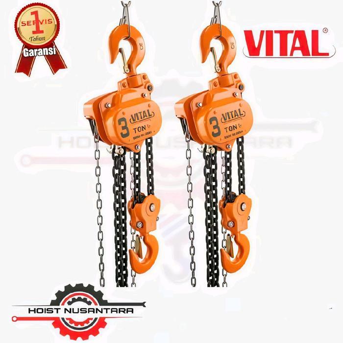 TAKEL CHAIN BLOCK 3TON X 5METER VITAL